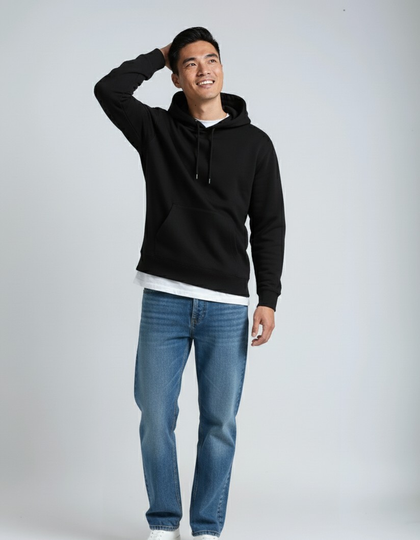 Men's Heavyweight Pullover Hoodie – Fleece Sweatshirt